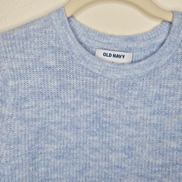 NWT Old Navy Womens Light Blue Sweater S Ribbed Knit Long Sleeve Crewneck Soft A - Picture 2 of 12